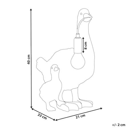 Lampa stołowa Kaczka DAFFY Złoty