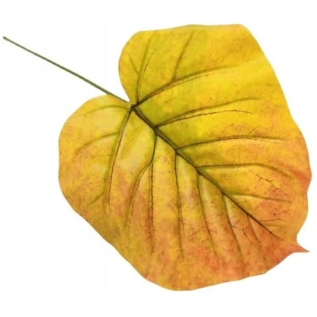 DUŻY LIŚĆ gumowany JESIENNY do stroika wiązanki bukiet łodyga dodatek pik