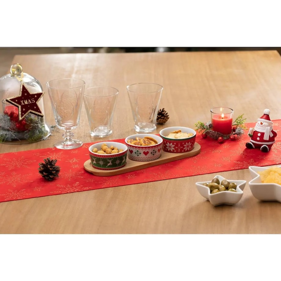 Zestaw do przekąsek z miseczkami Tradition 30x10 cm