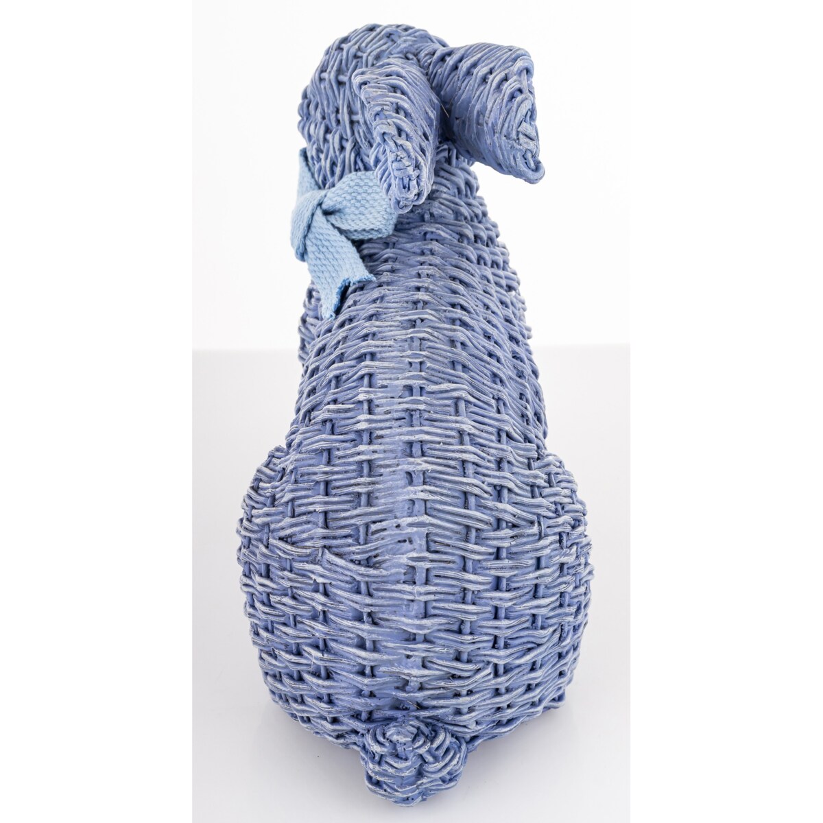 Dekoracja - figurka królika 19,5x22x12 cm AFICO niebieski mały