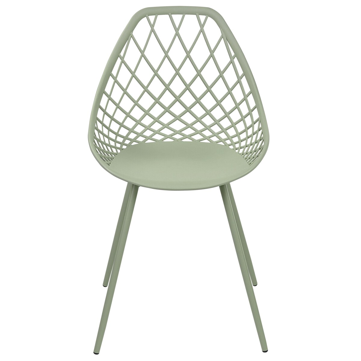 Zestaw 2 krzeseł do jadalni zielony CANTON II