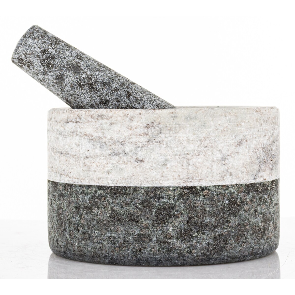 Moździerz kuchenny marmurowy dwukolorowy Ø 14x7 cm BICOLORE