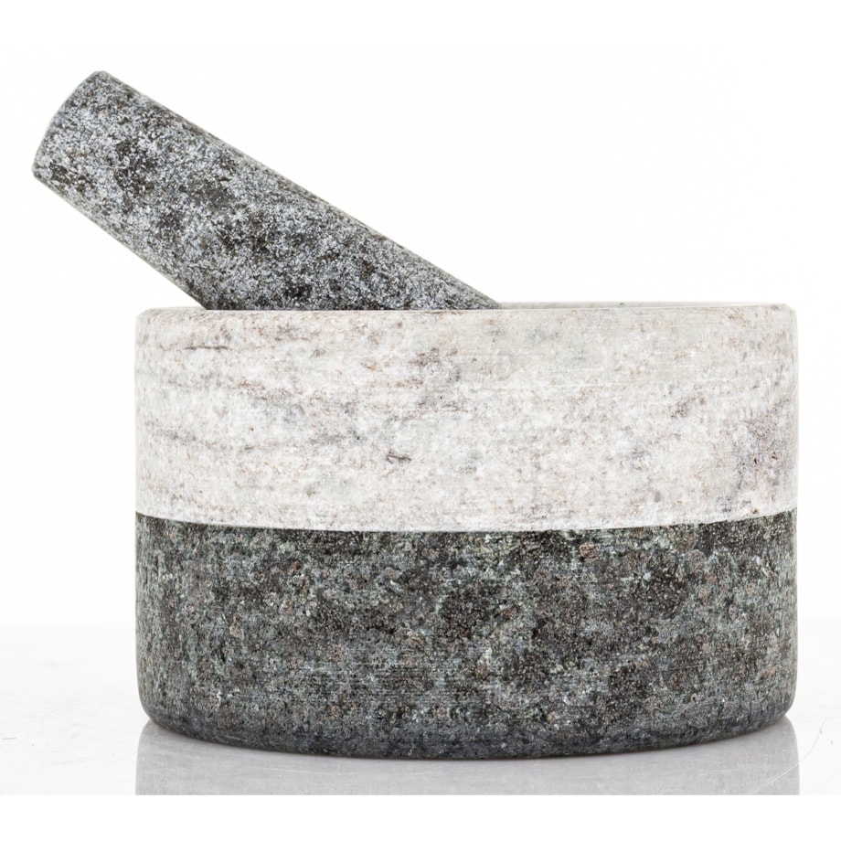 Moździerz kuchenny marmurowy dwukolorowy Ø 14x7 cm BICOLORE