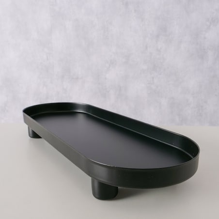 Taca dekoracyjna 28x10x3,7 cm FERCULUM czarna