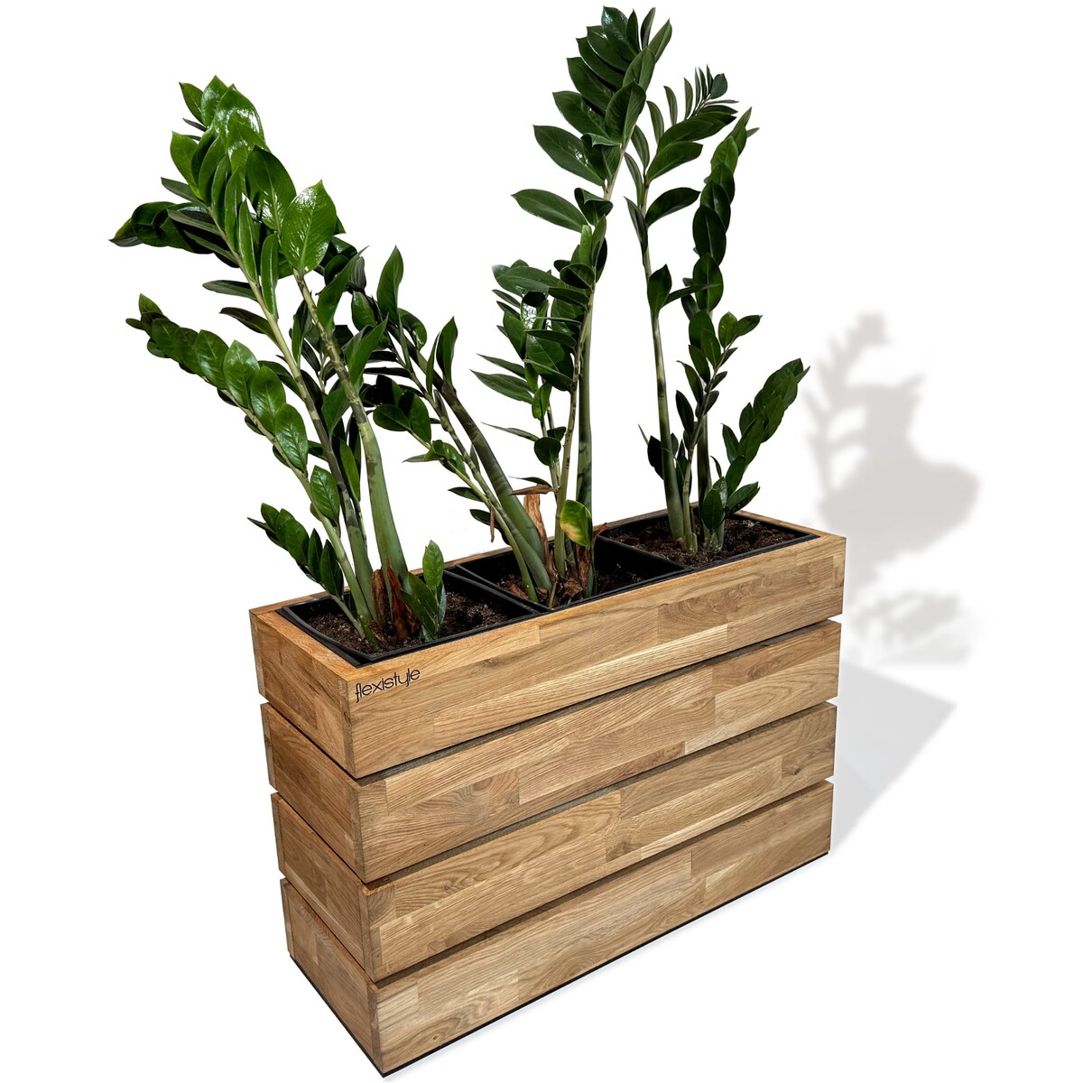 Donica drewniana dębowa na taras do salonu 60x40x20cm