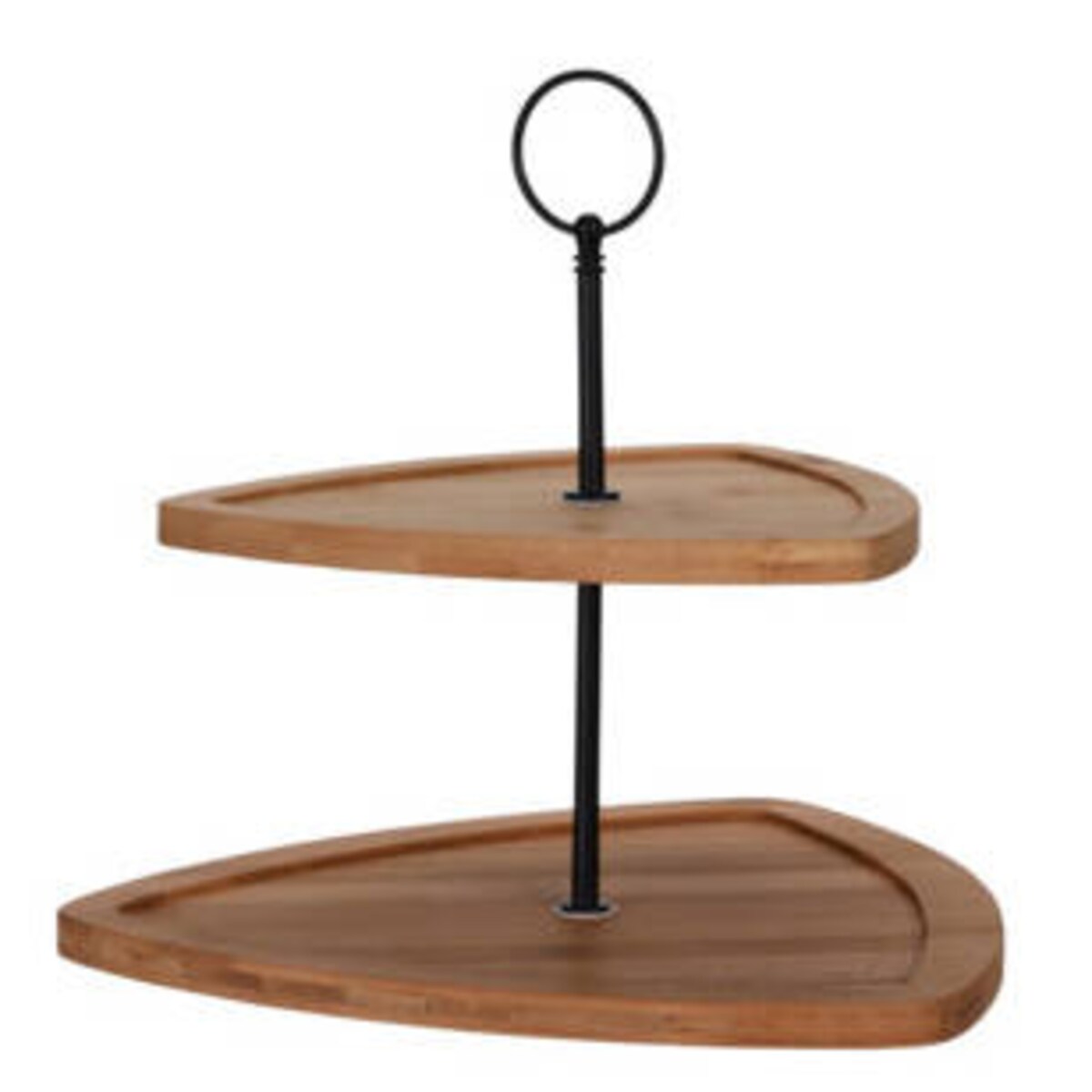 Dwupiętrowa patera bambusowa