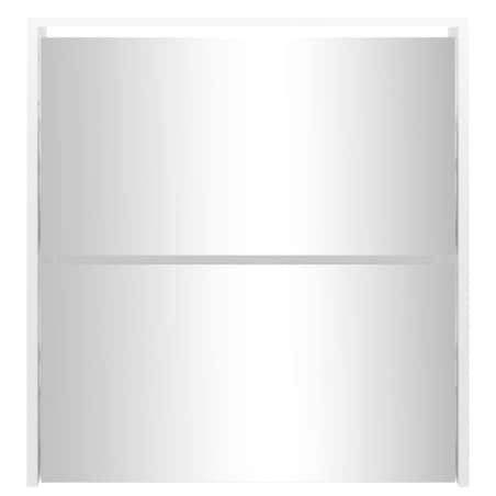 vidaXL Szafka na buty, lustro i 2 szuflady, biały połysk, 63x17x67 cm