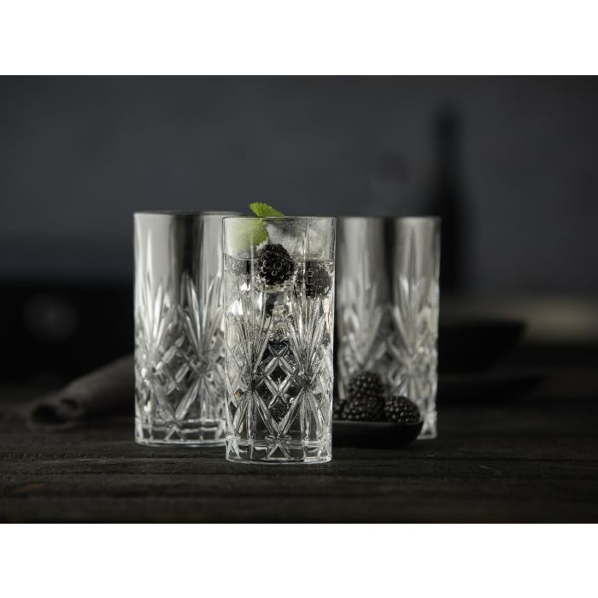 Szklanki wysokie ze szkła kryształowego Melodia 360 ml 6 sztuk 916105