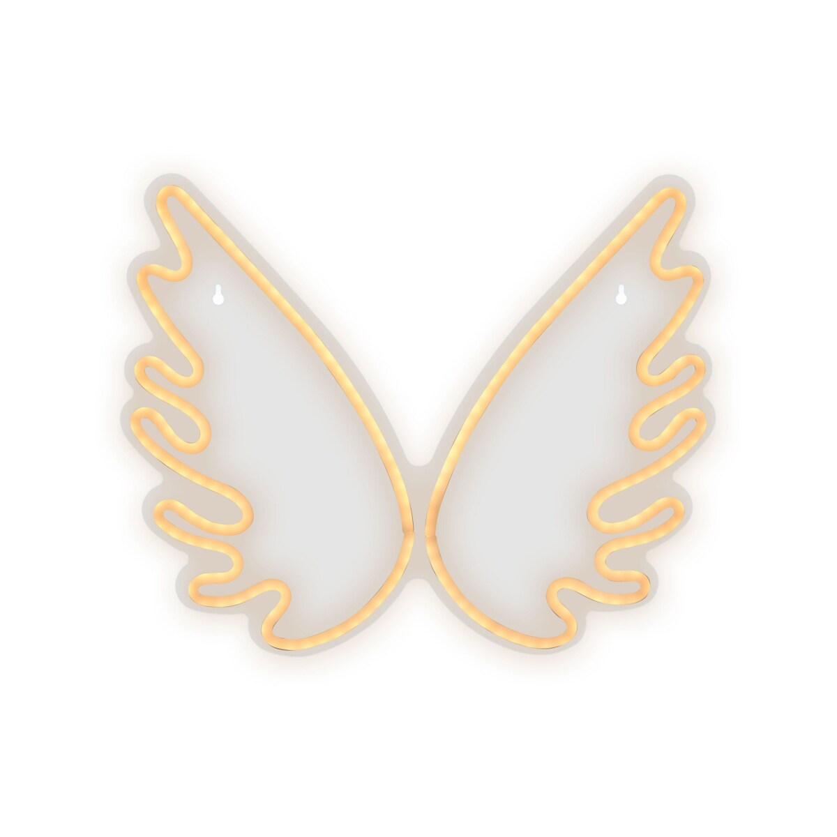 Neon ścienny LED skrzydła anioła biały GABRIEL