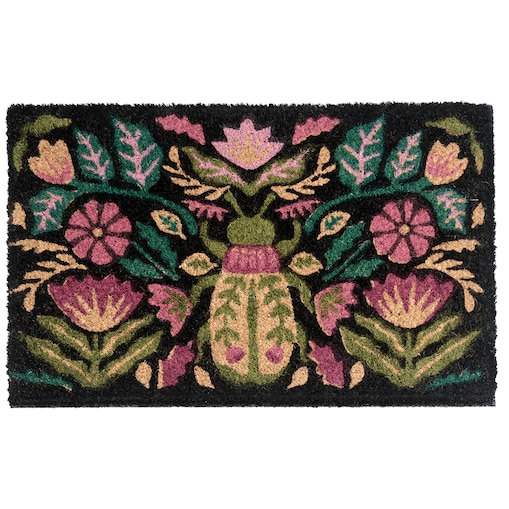 Wycieraczka SELAWIK Kolorowy 45 x 75 cm Kwiat Włókno kokosowe