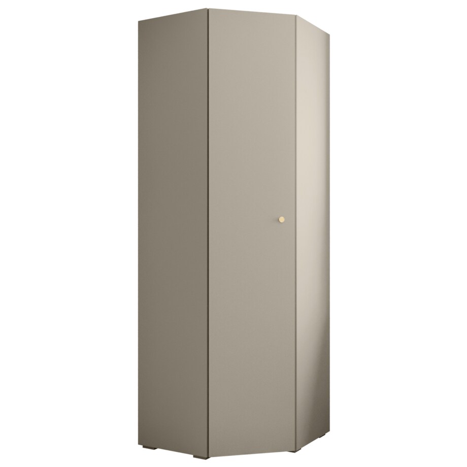 Szafa narożna rogowa wysoka INOVA 2 kaszmir+złoty