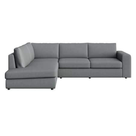 Sofa narożna lewa Baga szara