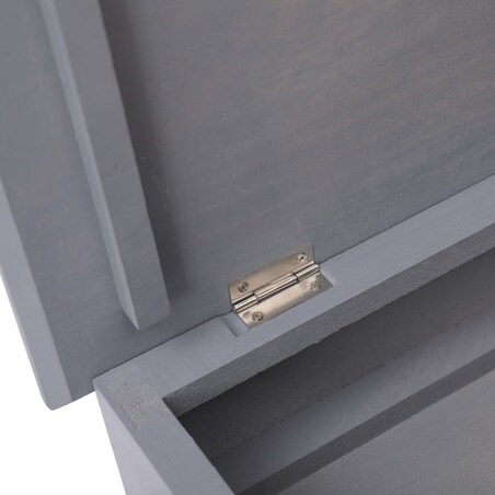 vidaXL Szafka na buty, szara, 50 x 28 x 58 cm, drewno paulownia