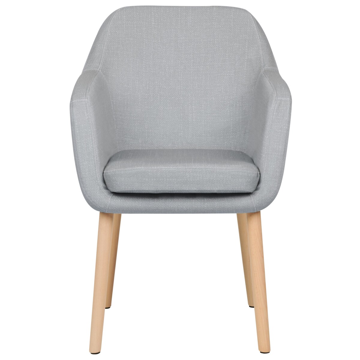 Krzesło do jadalni welurowe szare YORKVILLE II