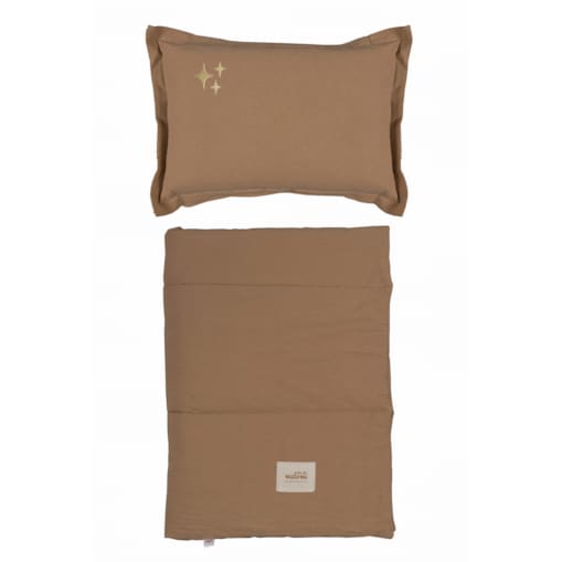 Pościel washed cotton z wypełnieniem Stars camel - L