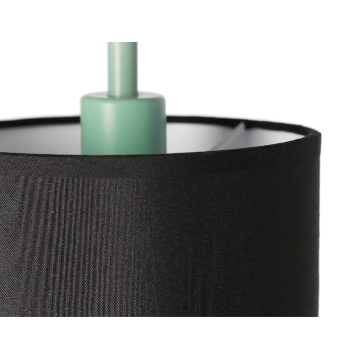 Lampa podłogowa z abażurem Ravello półka czarna zielona