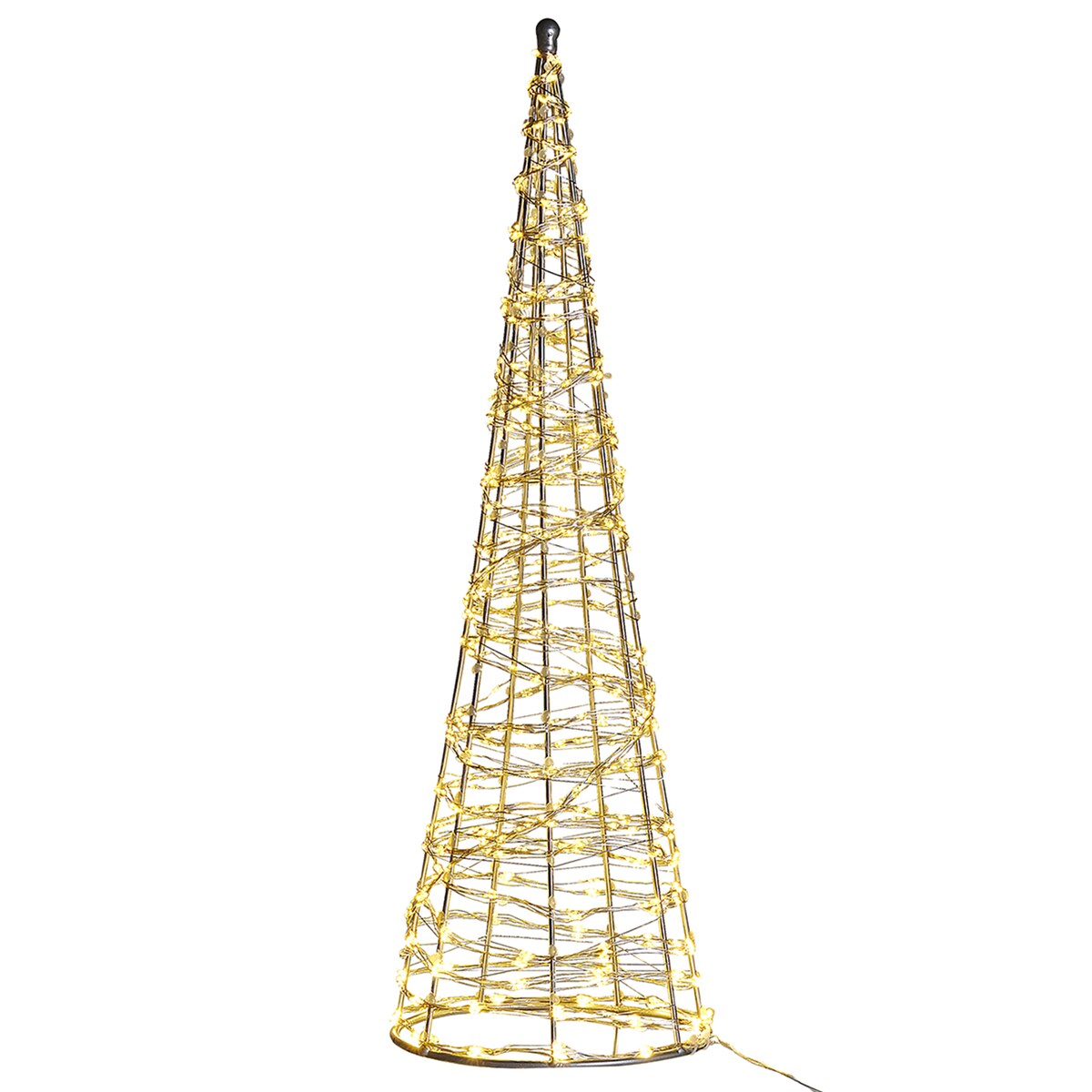 Dekoracja ogrodowa LED KOTALA Choinka 57 cm Srebrny