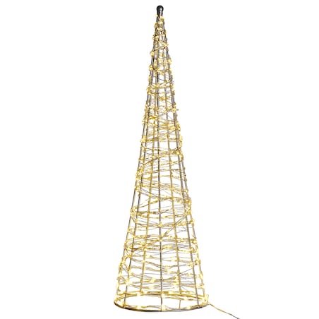 Dekoracja ogrodowa LED KOTALA Choinka 57 cm Srebrny