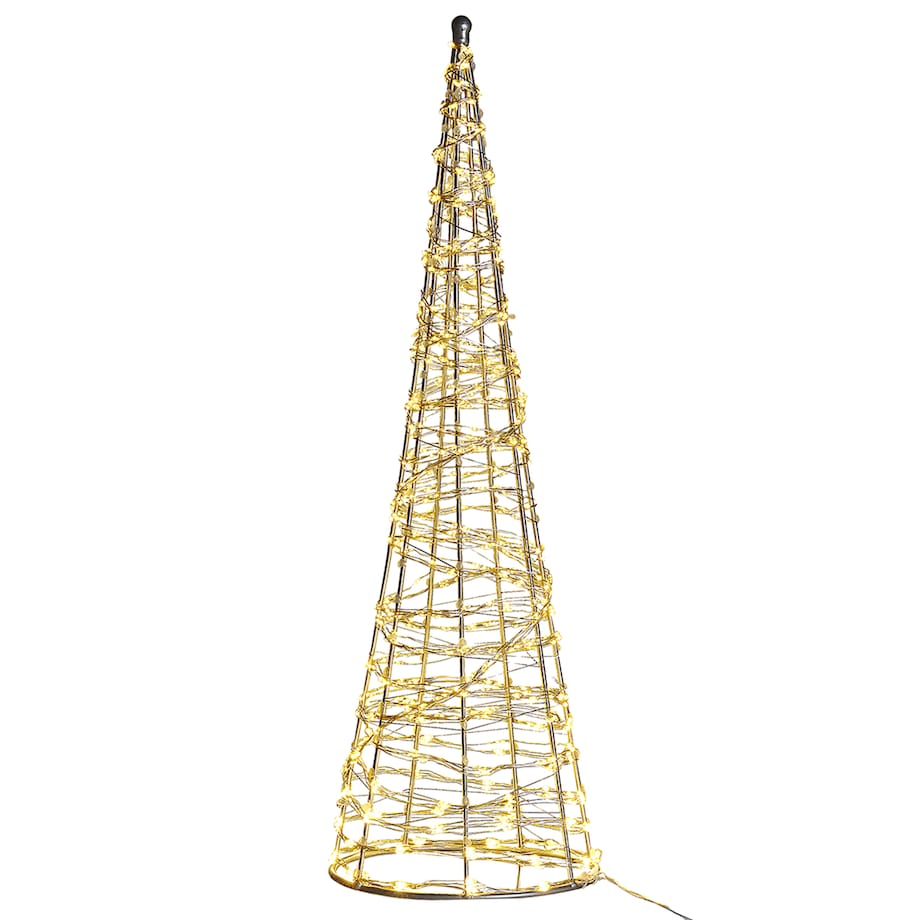 Dekoracja ogrodowa LED KOTALA Choinka 57 cm Srebrny