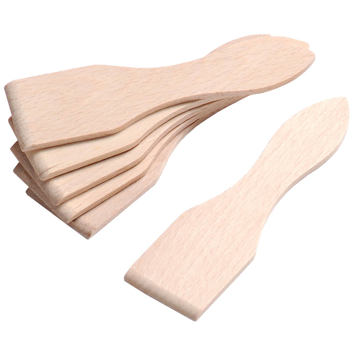 Łopatka do raclette, 8 szpatułek z drewna bukowego, 13 cm, Kesper