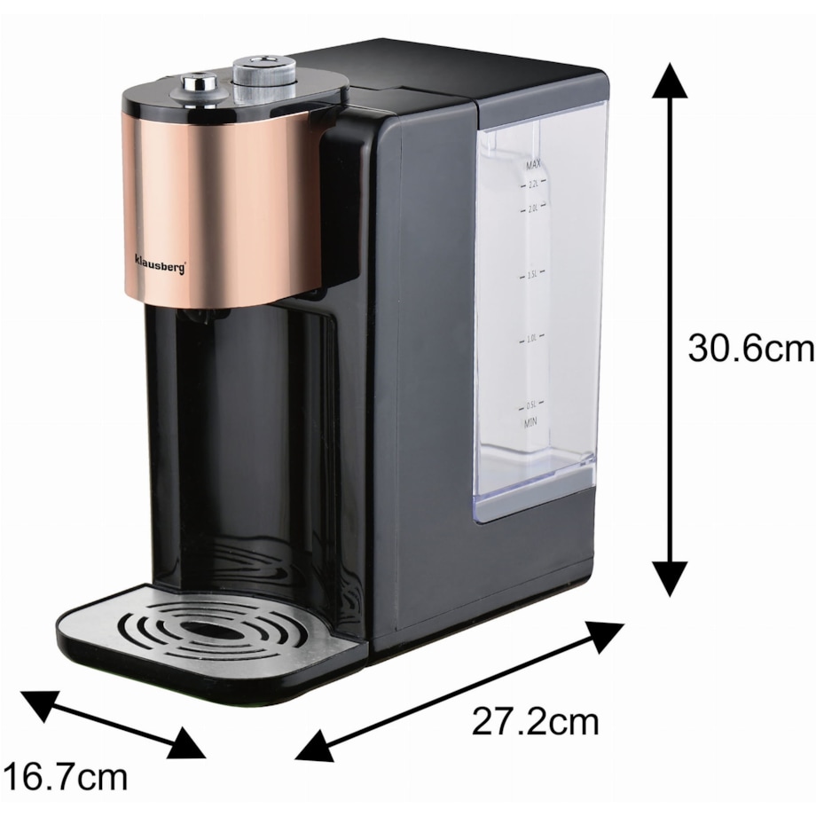Dozownik dystrybutor podgrzewacz do gorącej wody 2.2L z regulacją temperatury KLAUSBERG