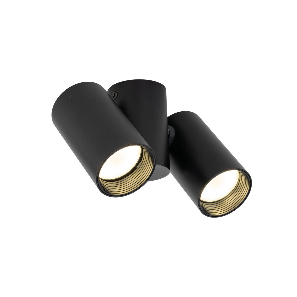 Lampa sufitowa spot TK Lighting AMIS Black 2xGU10 czarno-złota ruchome reflektory downlight