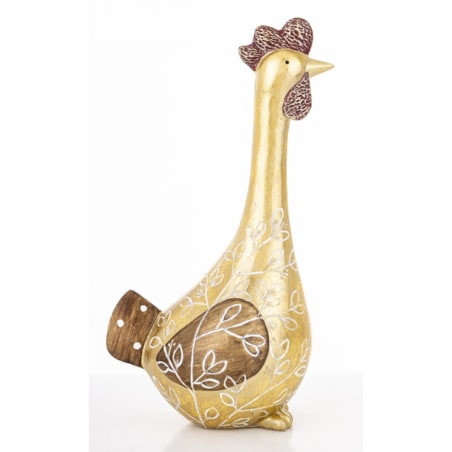 Dekoracja - kura 29x11x15 cm KURKA-3 Złotopiórka medium
