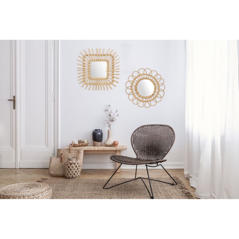 LUSTRO ŚCIENNE BOHO 45CM QDJ071