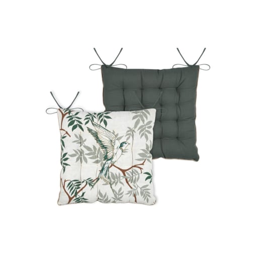 Poduszka na krzesło z wiązaniem, BOTANYS, 38 x 38 cm