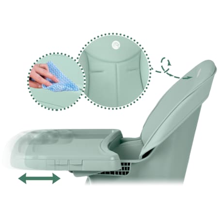 Krzesełko do karmienia dla dzieci regulowane fotelik Nukido