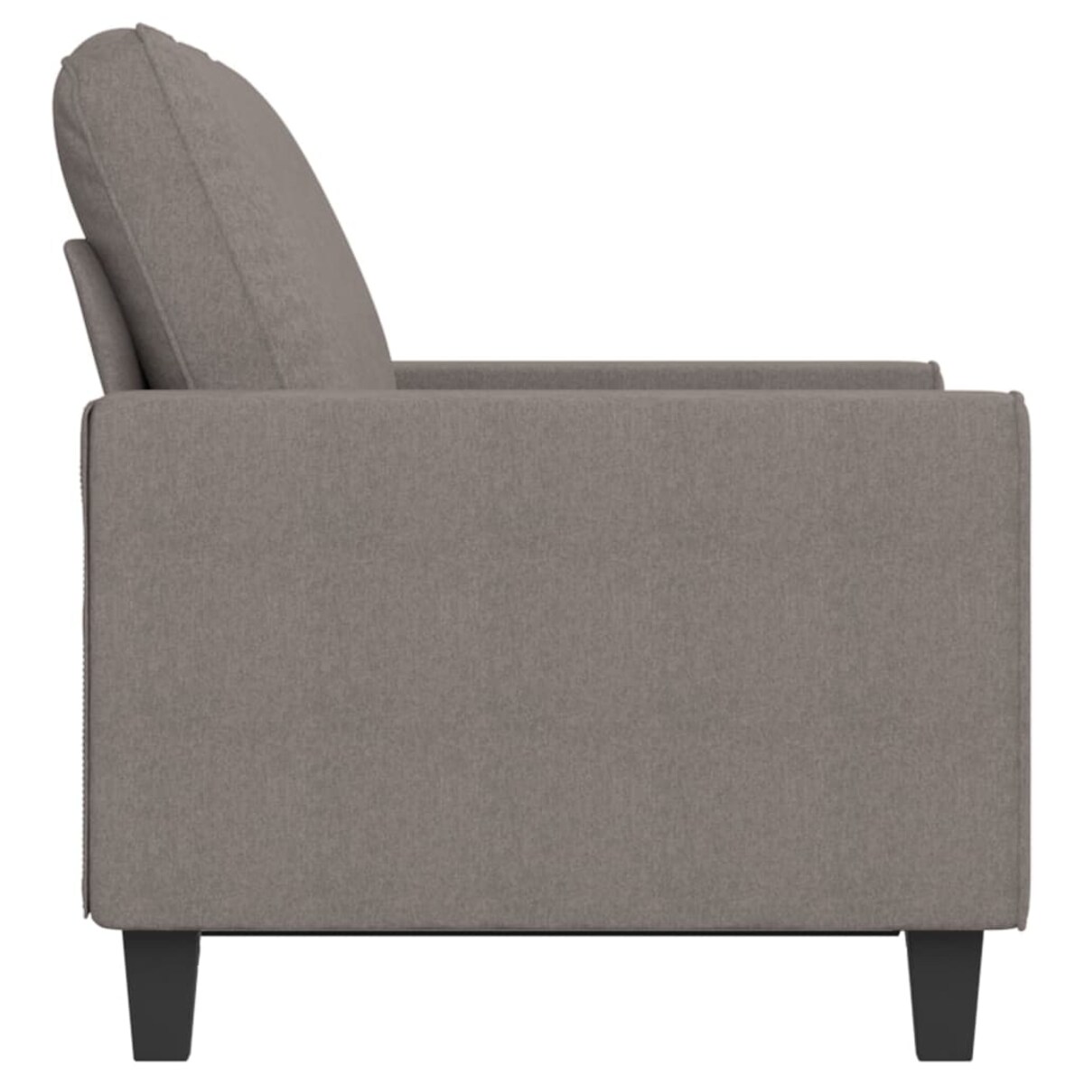 vidaXL Sofa 2-osobowa, kolor taupe, 120 cm, tapicerowana tkaniną