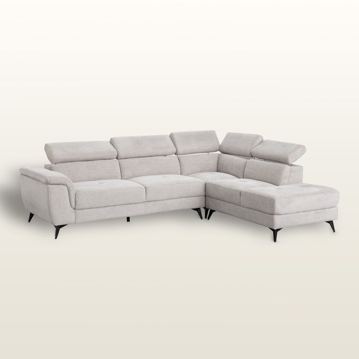 Sofa Randers grey prawa, 290x95x90 cm