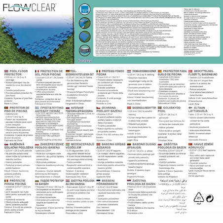 Bestway Maty ochronne pod basen, 8 szt., niebieskie, 58220