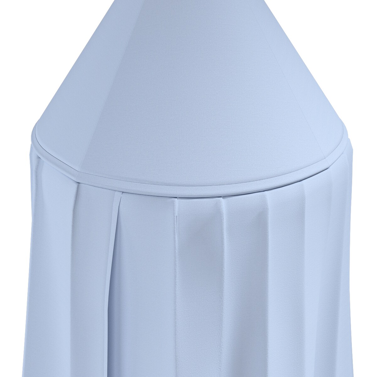 Baldachim do łóżeczka, pastelowy niebieski, fi 50cmx230cm, Happiness