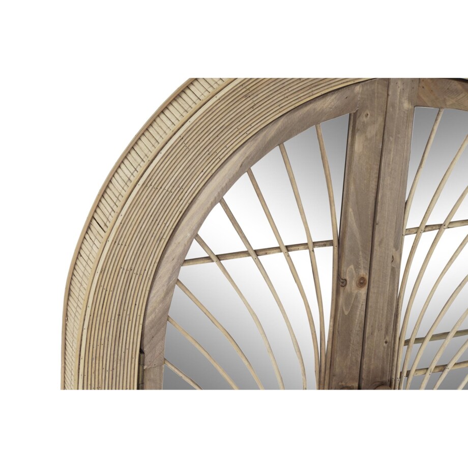 Lustro z okiennicami rattanowe 61x5x85 cm