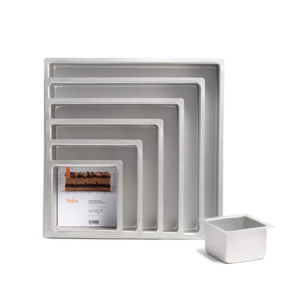 Kwadratowa forma aluminiowa 25 x 7,5 cm / Decora