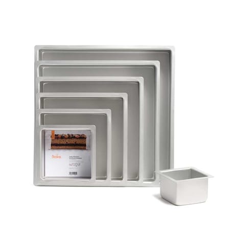 Kwadratowa forma aluminiowa 25 x 7,5 cm / Decora