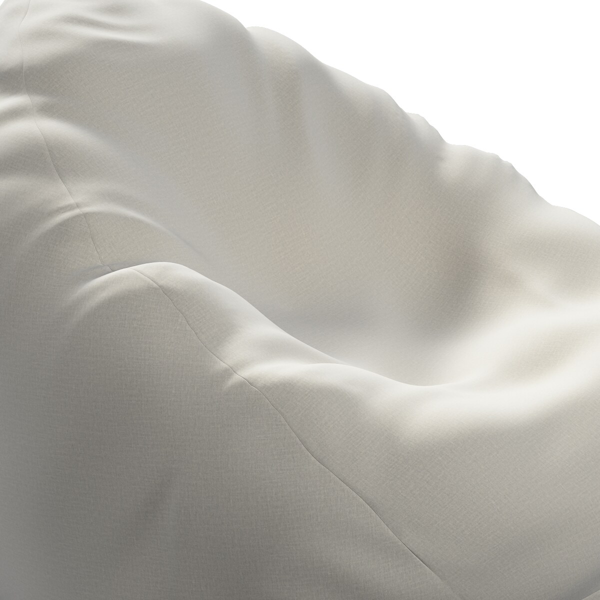 Worek do siedzenia, jasno szary welwet, Ø60 x 105 cm, Ingrid