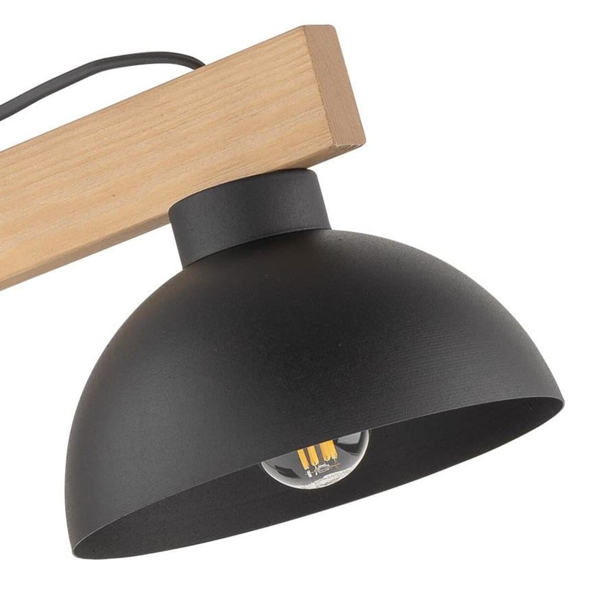 Regulowana lampka nocna Oslo 5346 TK Lighting rustykalna drewniana czarna