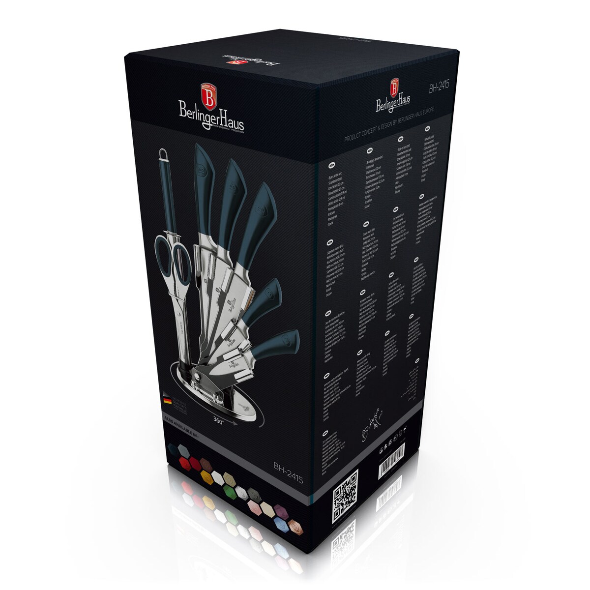 Zestaw noży 8 elementów BERLINGER HAUS Infinity Aquamarine