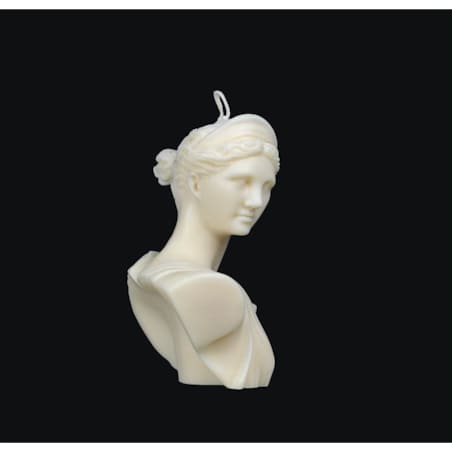 Świeca sojowa Artemis w formie dekoracyjnego popiersia – elegancka rzeźba do wnętrz