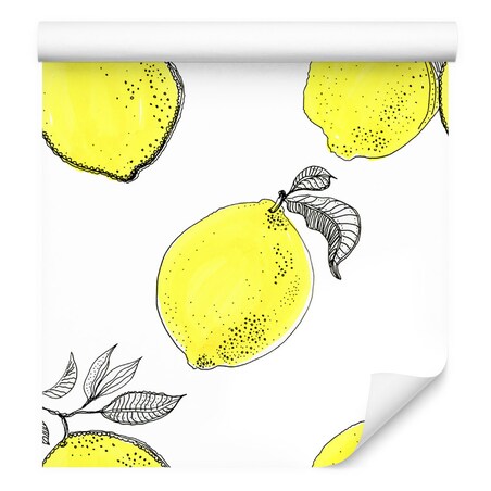 Tapeta ścienna do kuchni owoce cytryny cytrusy