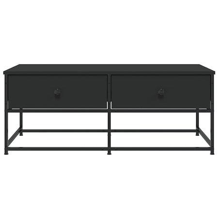 vidaXL Stolik kawowy, czarny 100x51x40 cm, materiał drewnopochodny
