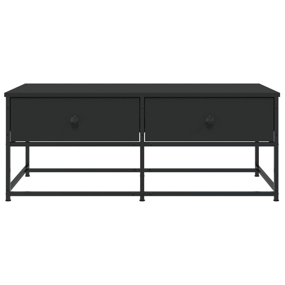 vidaXL Stolik kawowy, czarny 100x51x40 cm, materiał drewnopochodny