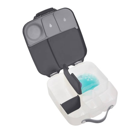 Lunchbox dla dzieci i dorosłych - śniadaniówka z przegródkami i wkładem chłodzącym Graphite, b.box