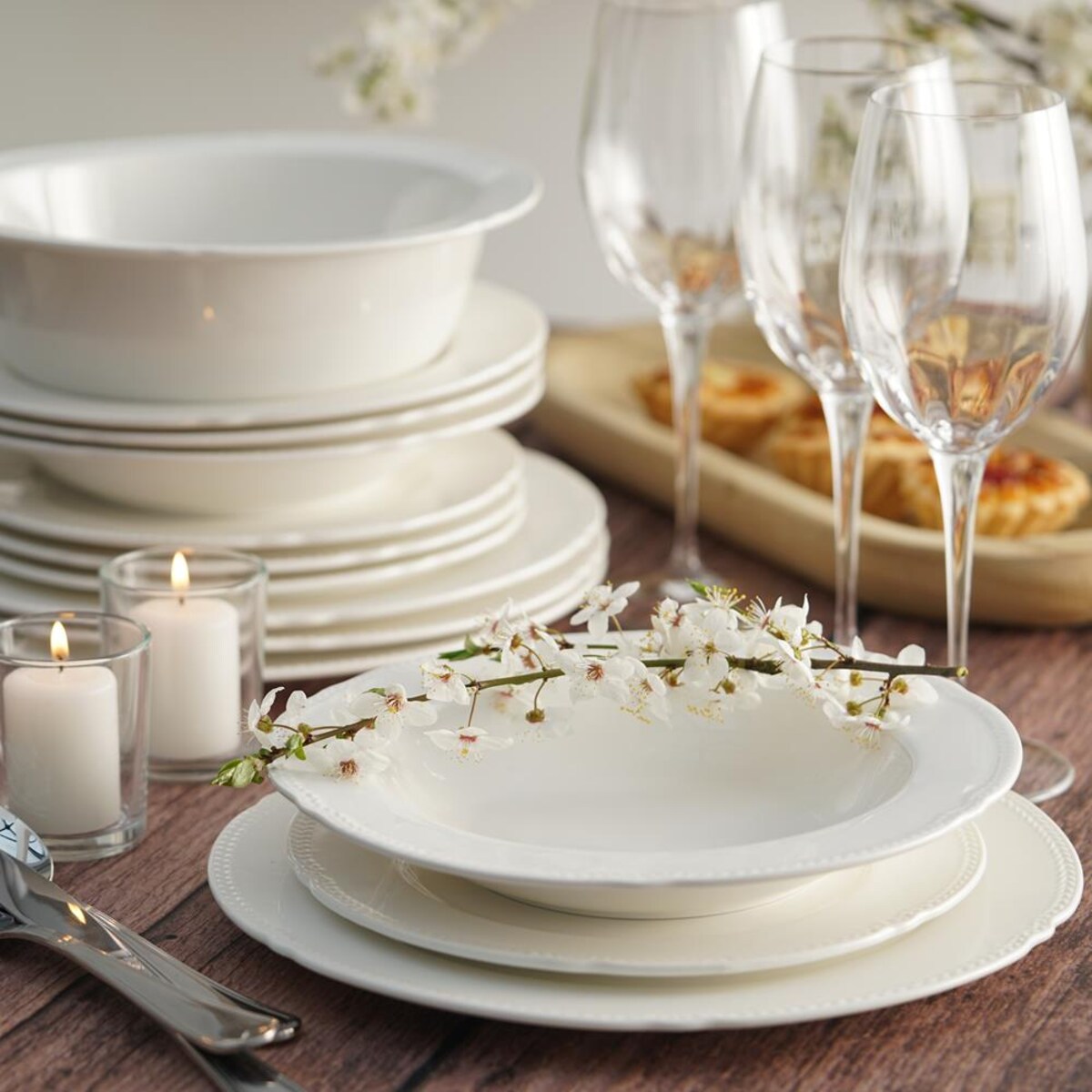 VILLA ITALIA Talerz płytki porcelanowy 26 cm LOZANO