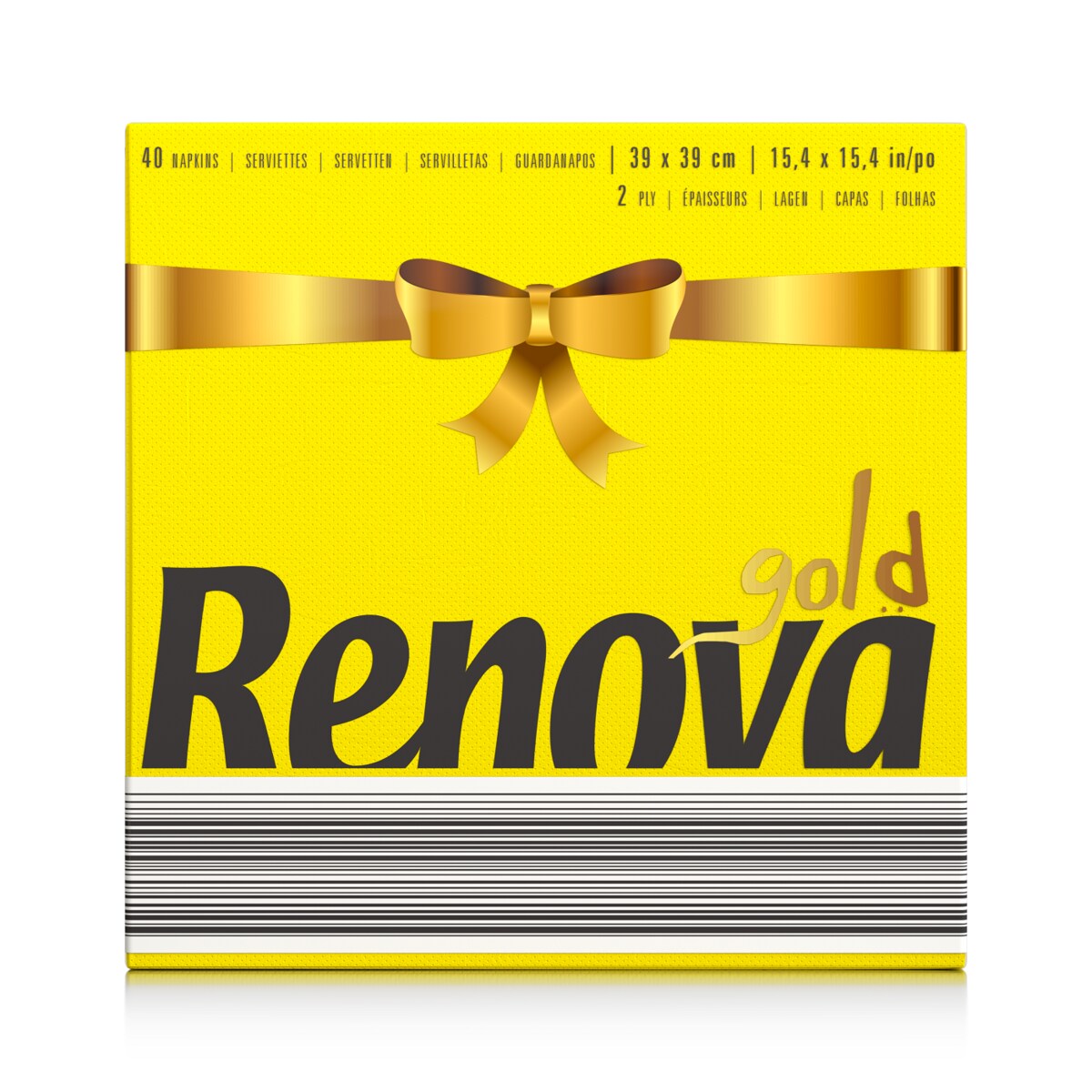 Serwetki stołowe Renova GOLD żółte 40szt