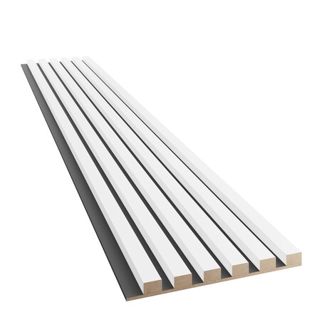 LAMELE SLIM NA PŁYCIE MDF - BIAŁY MAT