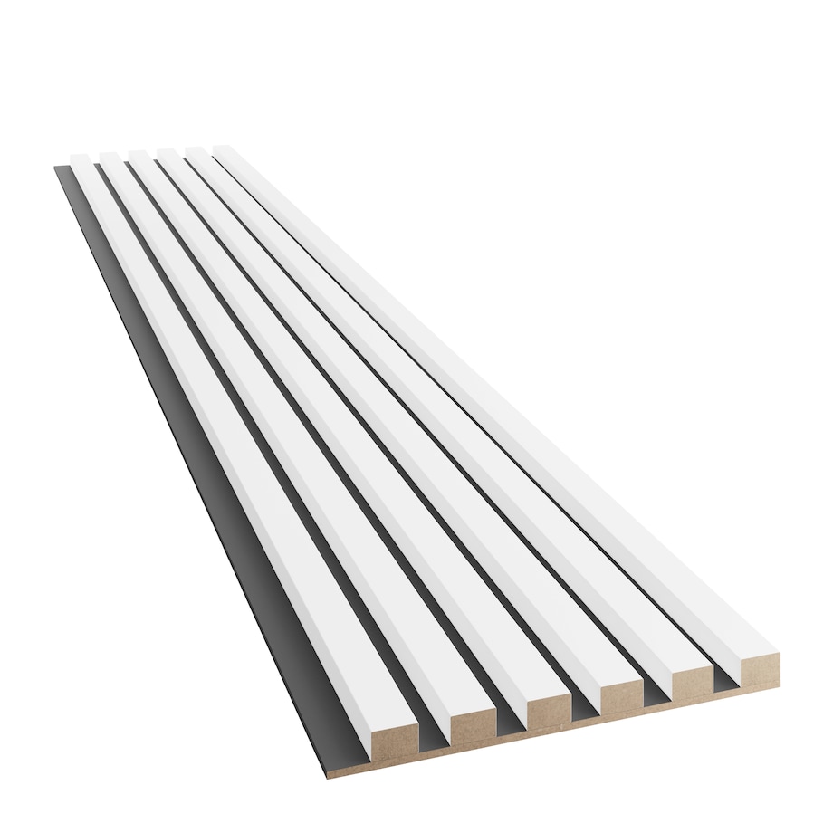 LAMELE SLIM NA PŁYCIE MDF - BIAŁY MAT