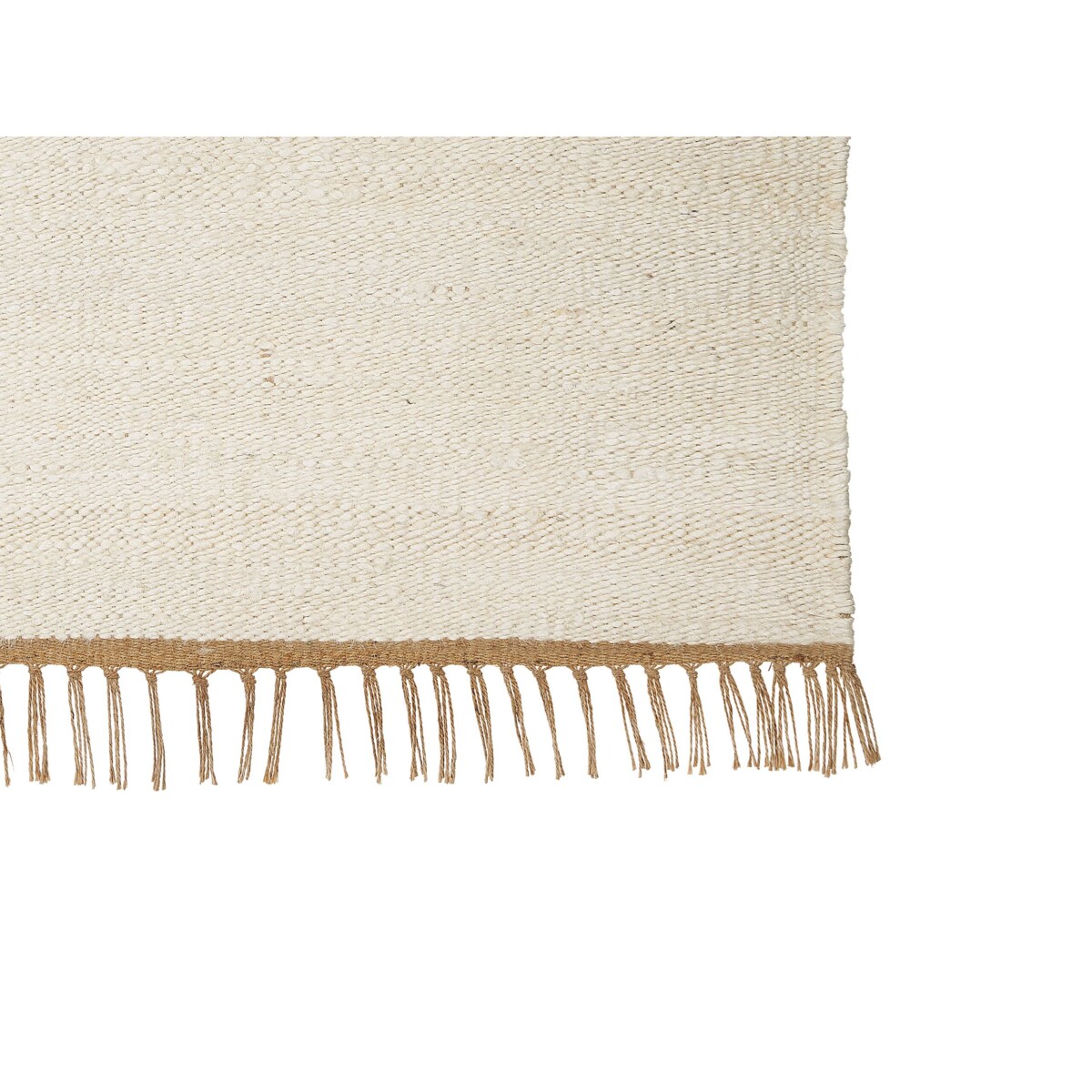 Dywan z juty 80 x 150 cm jasnobeżowy LUNIA